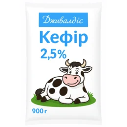 Кефир 2.5% "Дживальдис" 900 г фото