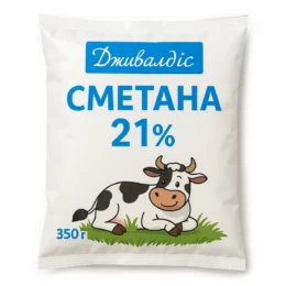 Сметана 21% "Дживальдис" 350 г фото
