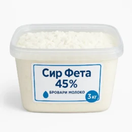 Сыр Фета 45% "Бровары Молоко" 3 кг фото