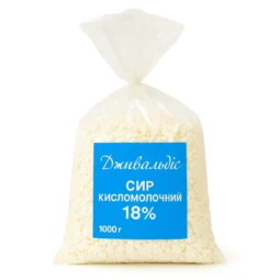 Сир кисломолочний 18% "Дживальдіс" 1 кг