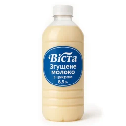 Згущене молоко з цукром 8.5% "Віста" (пляшка ПЕТ 950 г)
