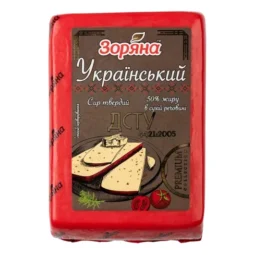 Сир твердий "Український ДСТУ" 50% "Зоряна" 1.5 кг