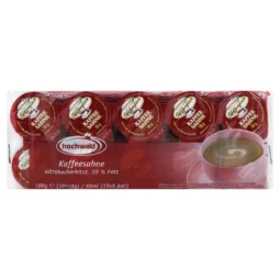 Вершки порційні для кави Kaffeesahne 10% "Hochwald" 10 г (10 шт)